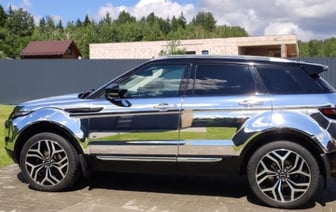 Единственный в своем роде. В Беларуси продают Range Rover Evoque зеркального цвета
