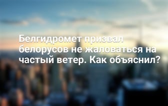 Белгидромет призвал белорусов не жаловаться на частый ветер. Как объяснил?