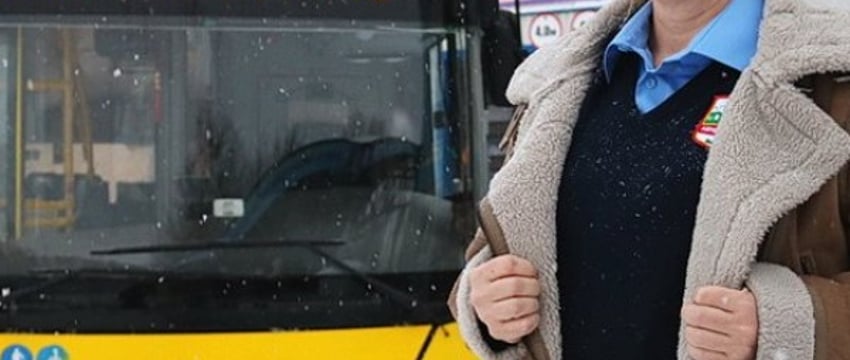 В первый рейс выехала первая в Барановичах женщина – водитель автобуса