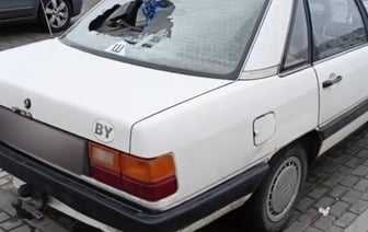 Audi с дыркой в стекле. Как она там появилась? Случай в Пинске