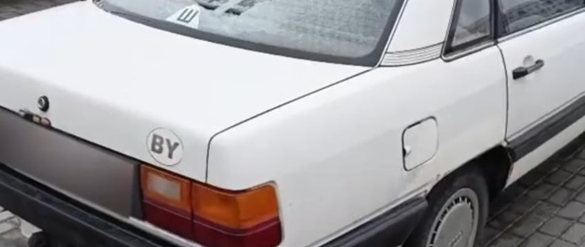Audi с дыркой в стекле. Как она там появилась? Случай в Пинске