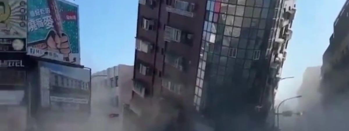 На Тайване произошло сильнейшее за 25 лет землетрясение — Видео