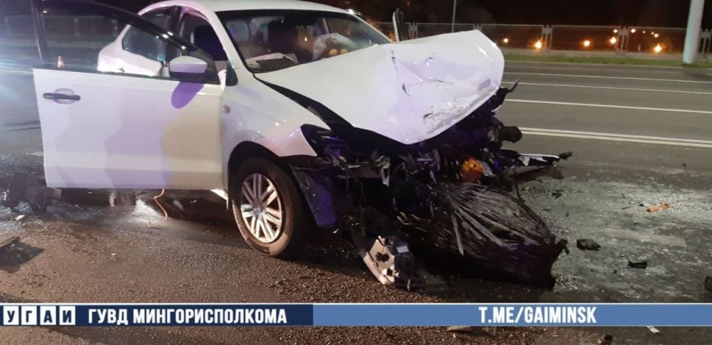 Volkswagen не уступил дорогу Volvo в Минске