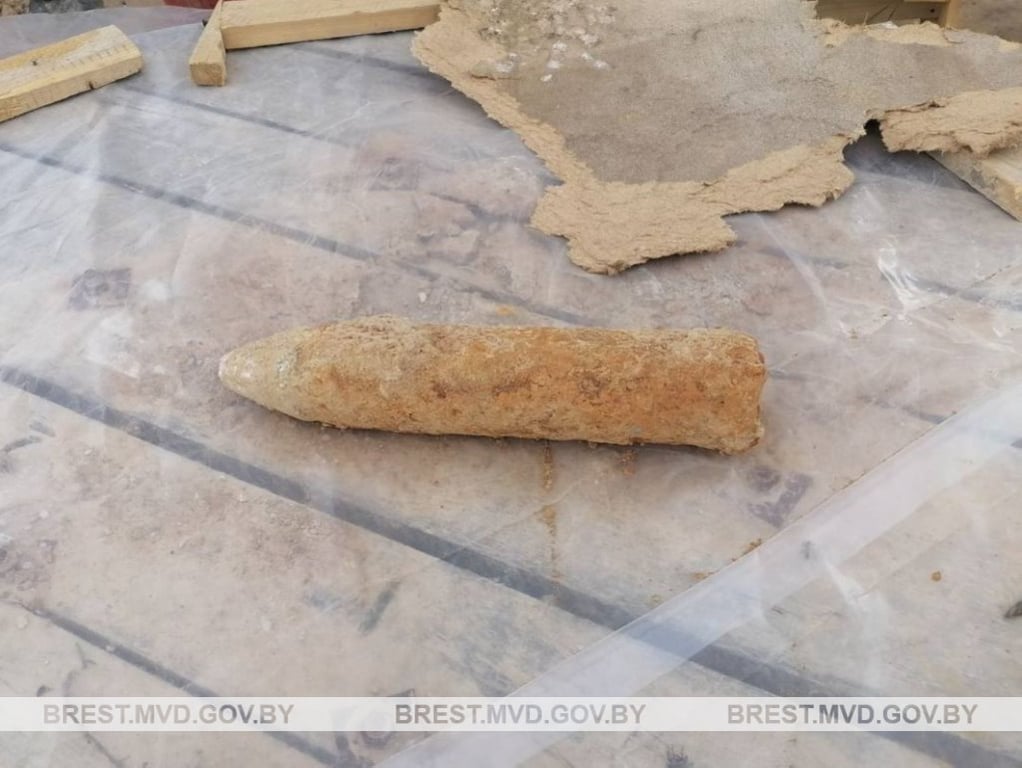 В Барановичском районе обнаружен снаряд времён ВОВ