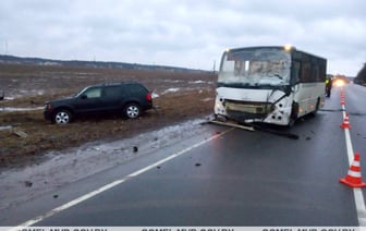 Под Рогачевом Ford вылетел на встречку в автобус. Есть жертвы — Фото