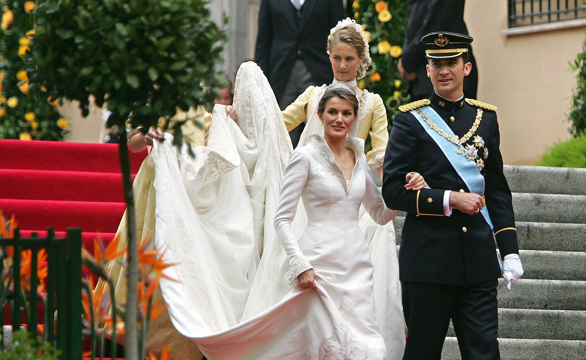 Spains King Felipe VI and and Queen Letizia on 22 May 2004.