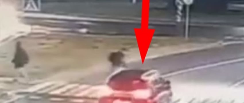 Сегодня утром в Бресте сбили велосипедиста — это попало на видео