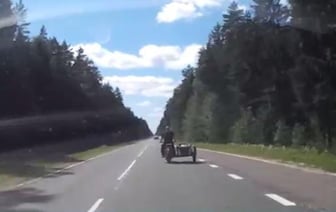 Бесправник на только что купленном мотоцикле не доехал до дома в Минской области