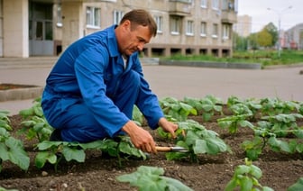 Белорус хочет разбить грядки с огурцами у подъезда. Так можно?