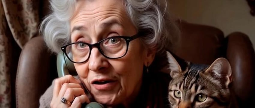 Нейробабушку, которая бесит мошенников, создали в Британии