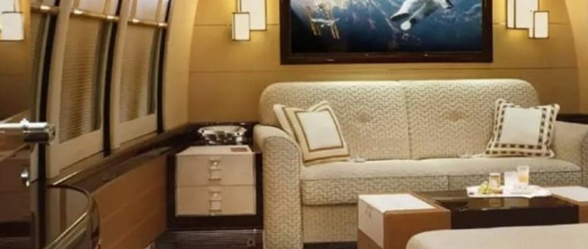 Как выглядит изнутри крупнейший личный самолет в мире