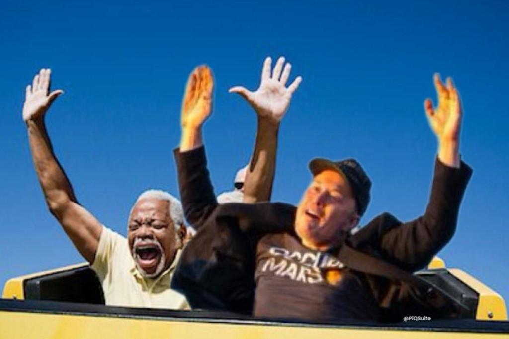 Илон Маск стал мемом после прыжков на митинге Трампа