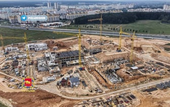 В Гродно продолжается строительство новой больницы — как сейчас выглядит площадка