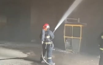 Покрышки загорелись в цеху завода «Мотовело» в Минске