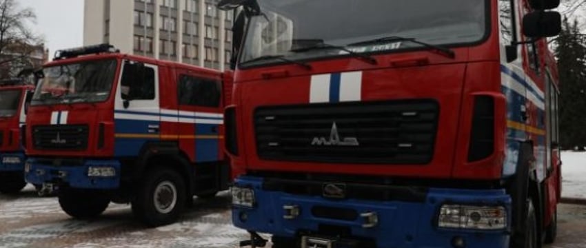 Пять новых пожарных автоцистерн переданы в гарнизоны МЧС Брестской области