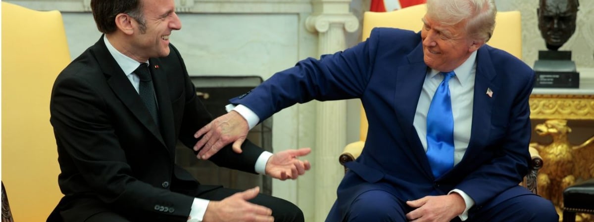 Трамп попытался «унизить» Макрона на приеме в Белом доме. Что сделал в ответ президент Франции? — Видео