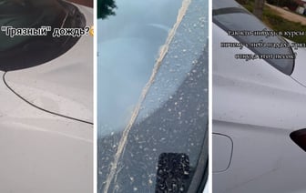 «Как будто всю ночь по полю носилась» — Белорусы показали, во что превратились их авто после «грязного дождя» с прикаспийской пылью — Видео