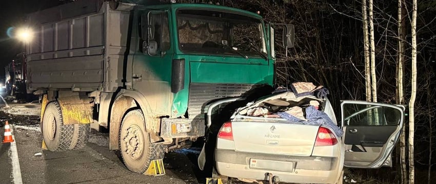 Три трупа — в Лиозненском районе легковушка въехала в МАЗ