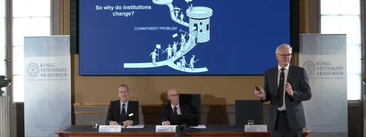 Нобелевскую премию по экономике – 2024 вручили за исследование «влияния политических институтов на благосостояние» стран