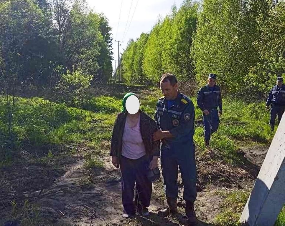В Лунинецком районе потерялась женщина: ее нашли работники МЧС