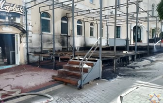 Пожар в кафе «Марвин» в Витебске: подробности