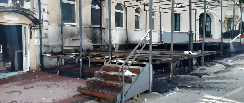 Пожар в кафе «Марвин» в Витебске: подробности