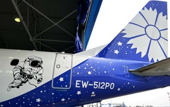 «Белавиа» показала новую космическую ливрею самолёта — Фото