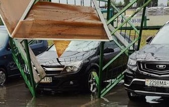 На Гомель обрушились град и ливень: повалены деревья и сорваны крыши