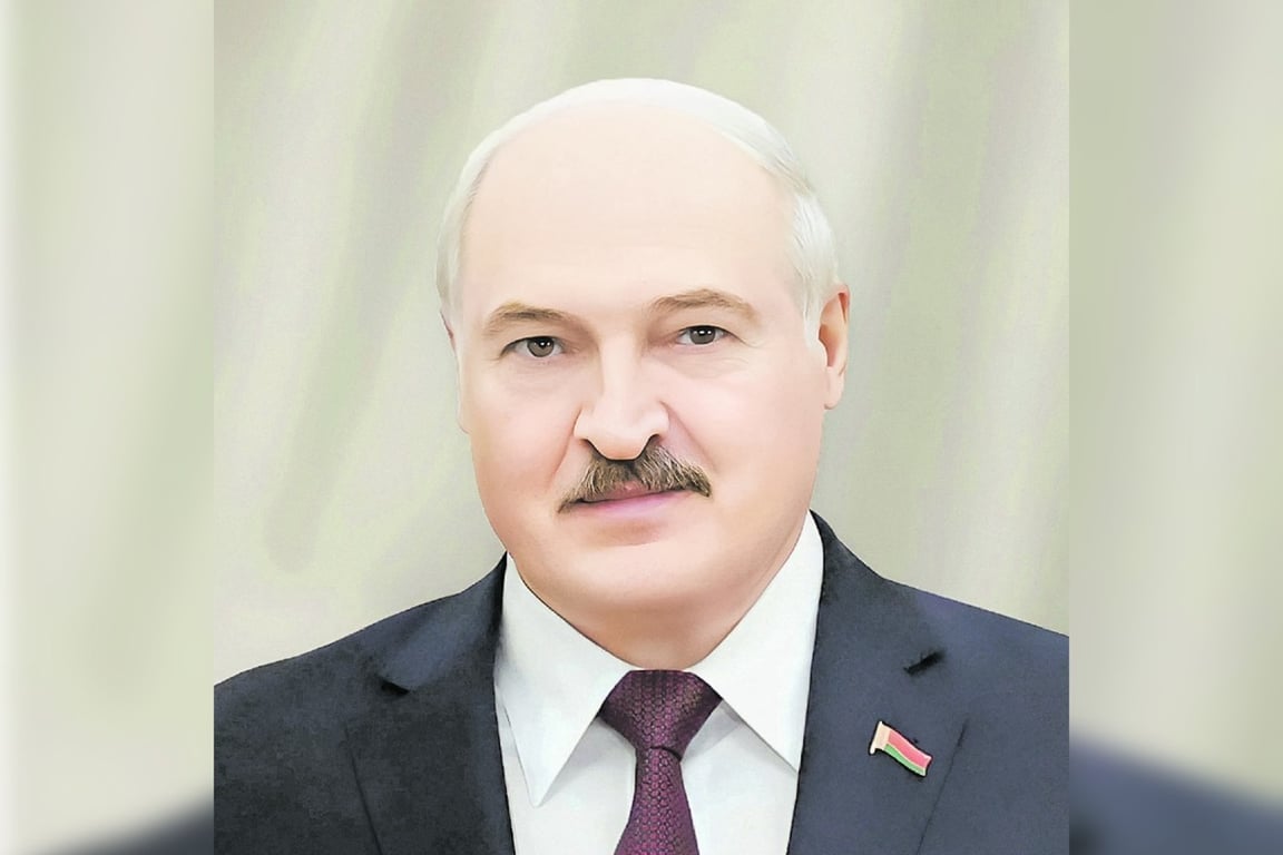 Фотография из предвыборной программы Александра Лукашенко, опубликованной 14 января 2025 года в госгазете "Звязда"