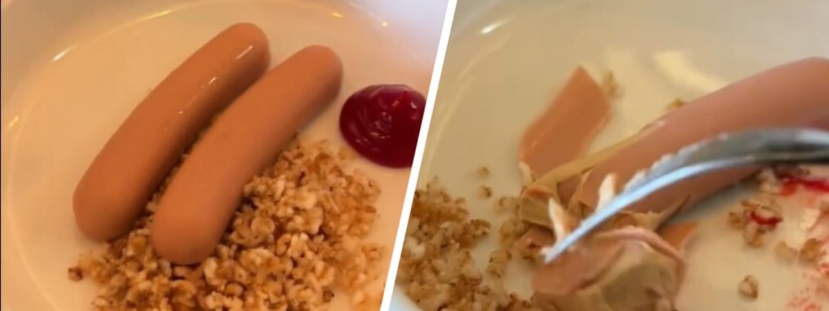 В одном из минских ресторанов начали продавать «сосиски», внутри которых — творог. Это как? — Видео