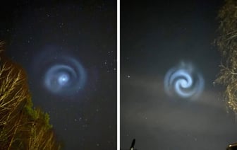 «От нас что-то скрывают» — Спиральная «кротовая нора» в небе над Европой вызвала переполох в соцсетях. Что это было? — Видео