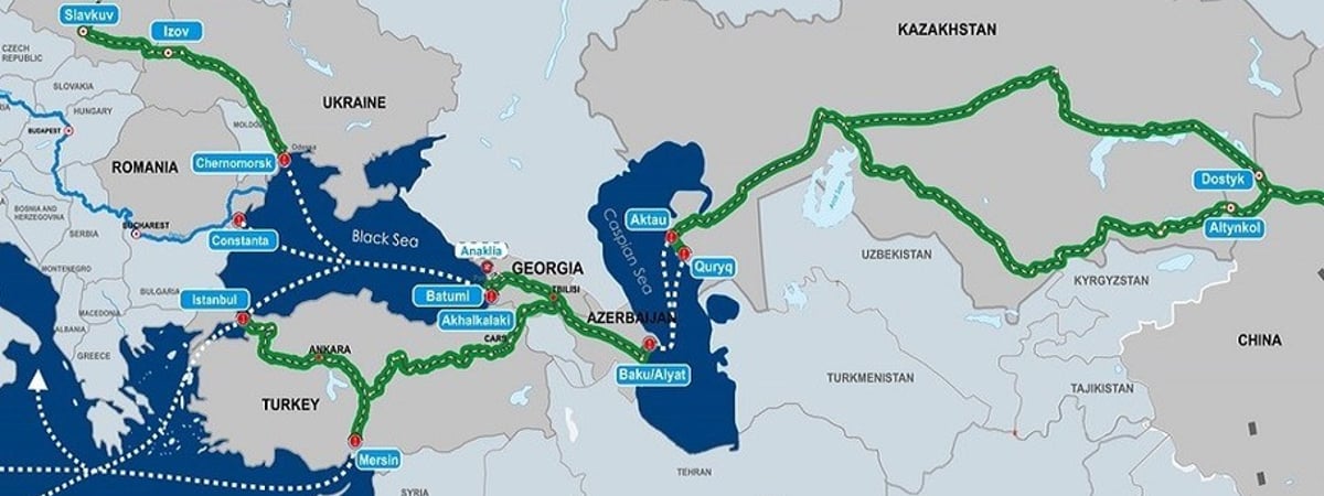 В обход России. В чем смысл развития Срединного коридора из Китая в Европу
