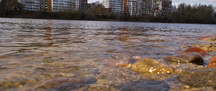 Понижение уровня воды в Двине в Витебске