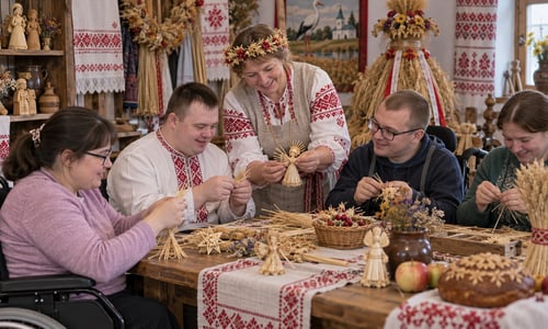 В Волковысском доме ремесел провели встречу для людей с инвалидностью