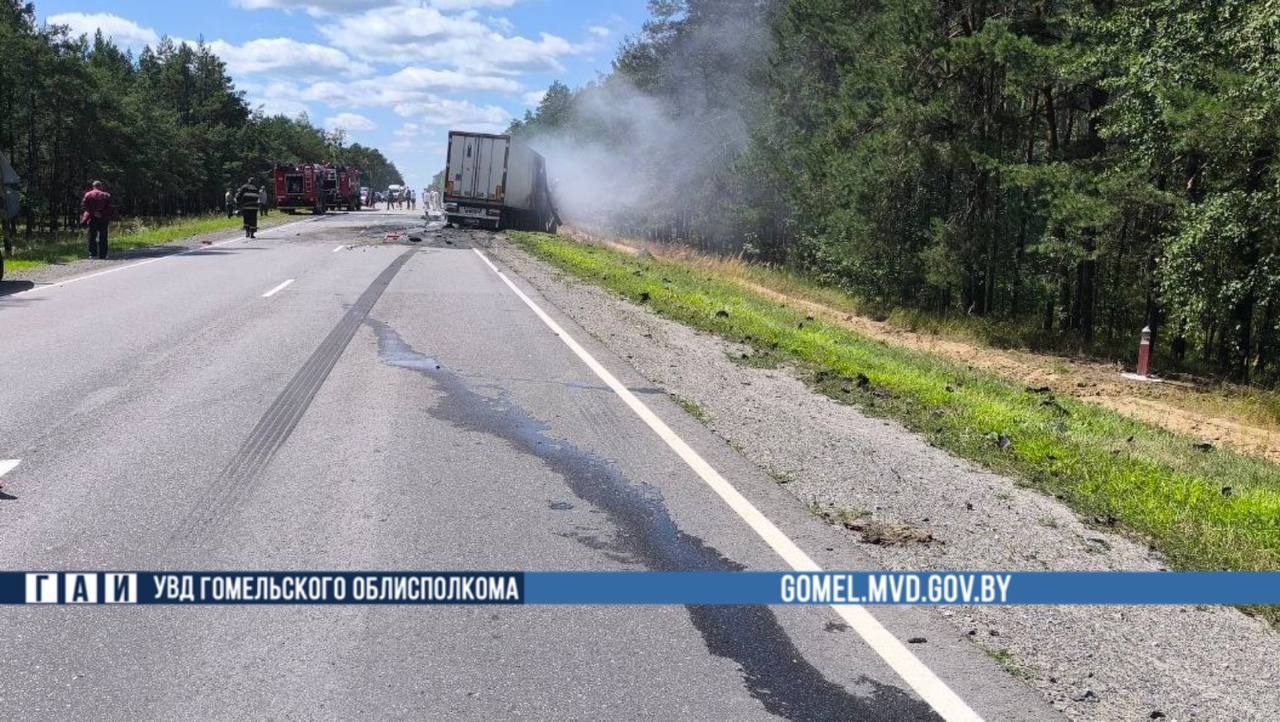 Внедорожник и фура загорелись после аварии на трассе М10 – погиб водитель