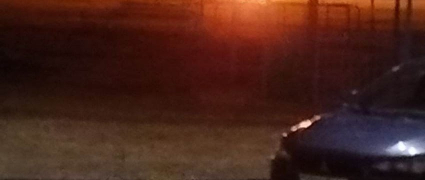 Вчера вечером на Фатина прямо посреди дороги горел автомобиль