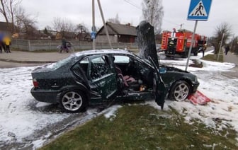 В Малорите загорелся автомобиль BMW