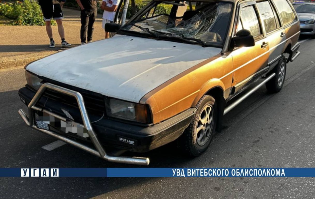 В Витебске легковушка сбила ребенка, выходившего из трамвая. Фото ГАИ