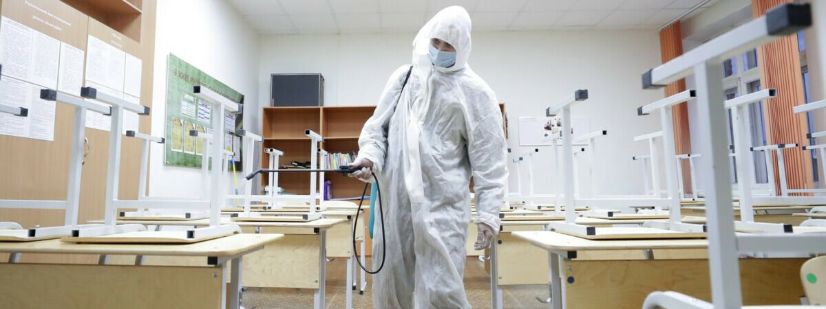 После заражения учащихся в лицее БНТУ провели дезинфекцию аудиторий