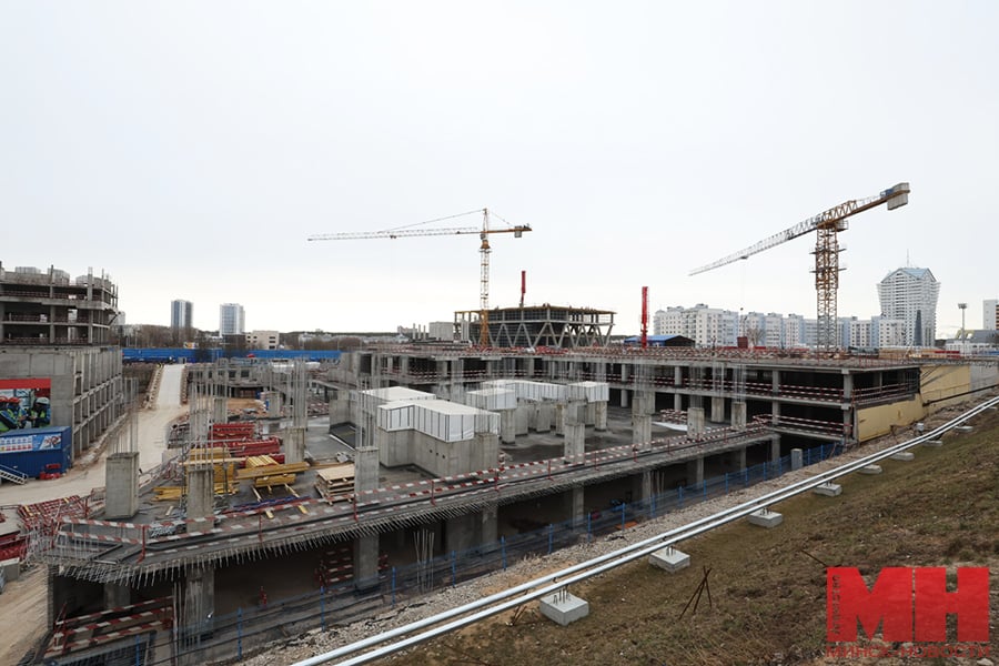 Продолжается строительство самого высокого здания в Беларуси. Вот какая будет высота