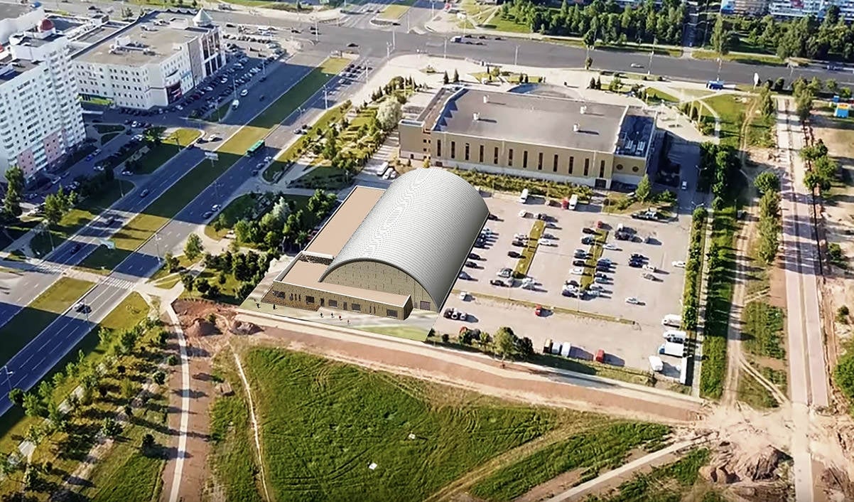 Проект закрытой ледовой тренировочной арены в Витебске