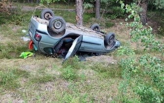 В Брестском районе перевернулся автомобиль