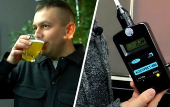 «Эффекта не почувствовал» — Белорусские милиционеры выпили валерьянку, безалкогольное пиво и кефир. Что показал алкотестер? — Видео