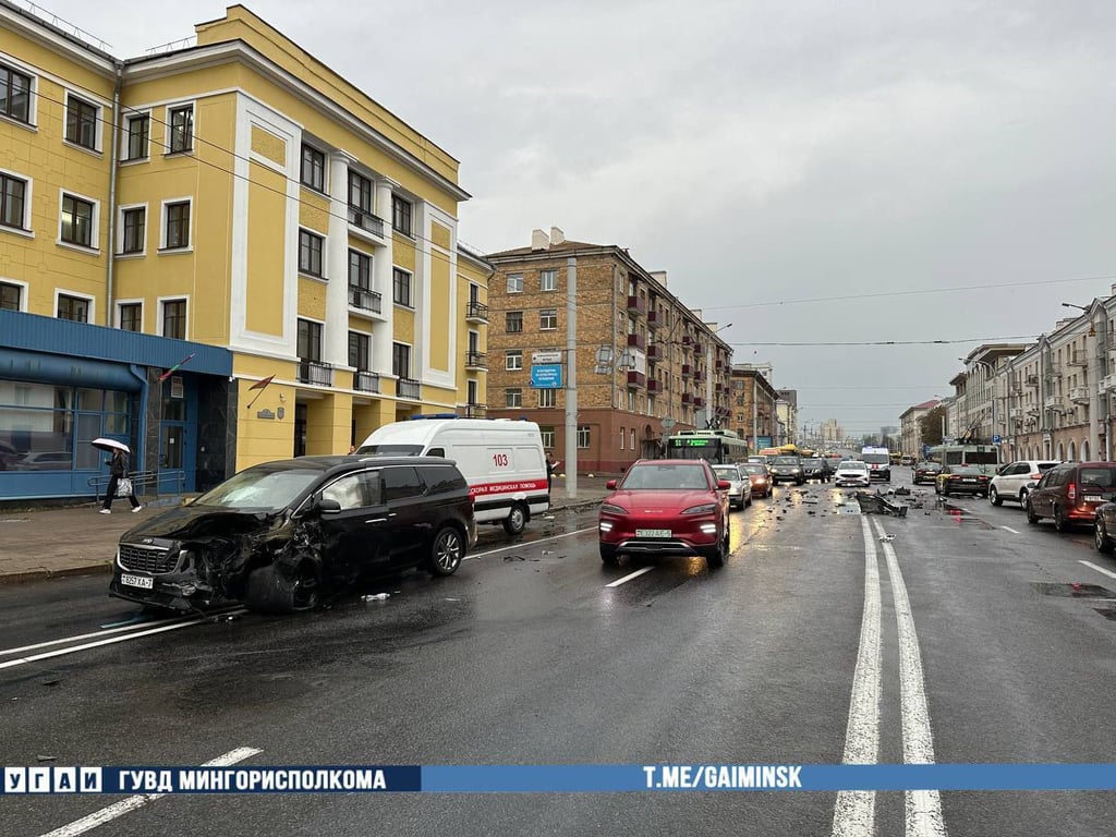 Жесткое ДТП произошло в Минске — появилось видео