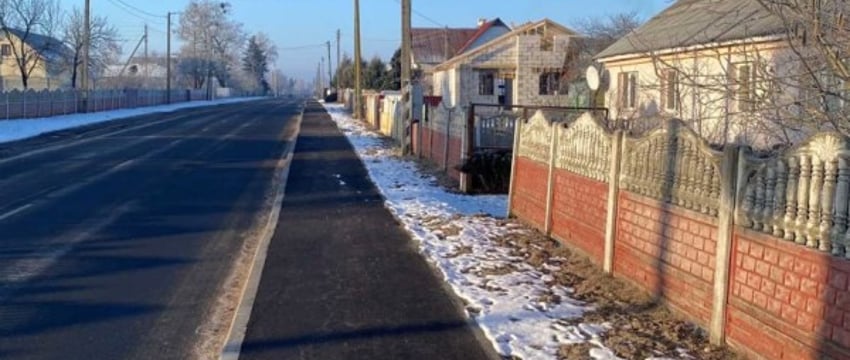 В агрогородке Олтуш Малоритского района построены тротуары и автостоянка по запросу жителей