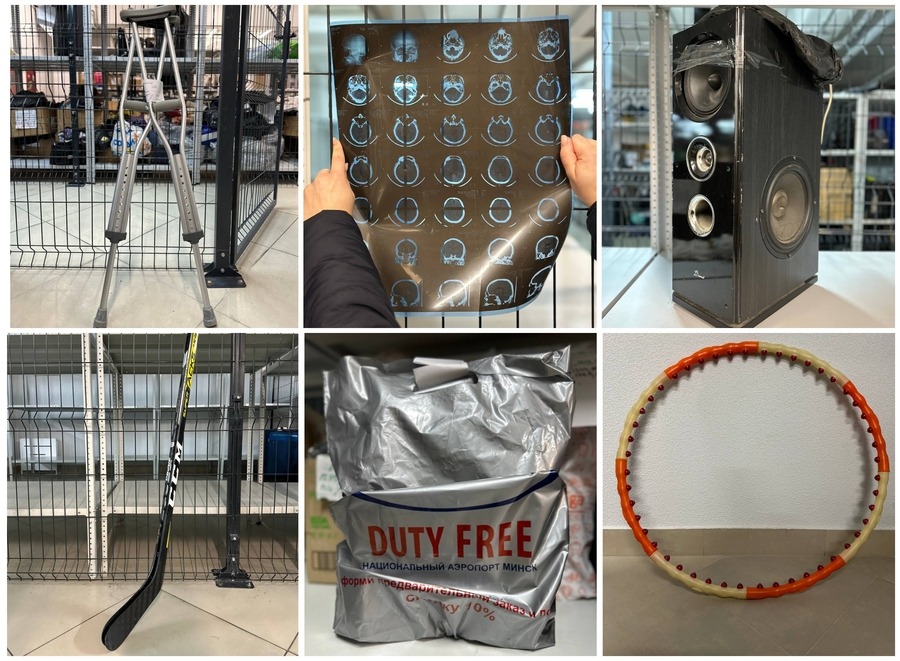 Аэропорт Минска ищет хозяев необычных забытых вещей