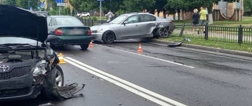 ДТП в Пинске: BMW не уступил дорогу