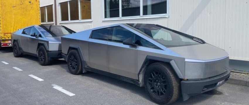 Задержаны две Tesla Cybertruck в Литве: контрабанда электромобилей