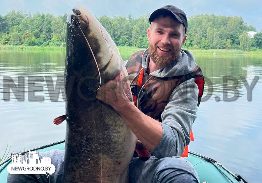 В Беларуси мужчина вытащил из Немана гигантскую рыбу – вес и размер впечатляют