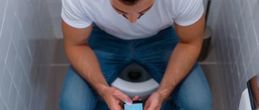 Чем грозит привычка сидеть в телефоне в туалете? Ответ врача